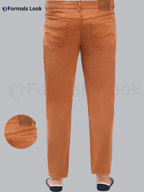 Camel Color Imported In Stretch Jeans Pant